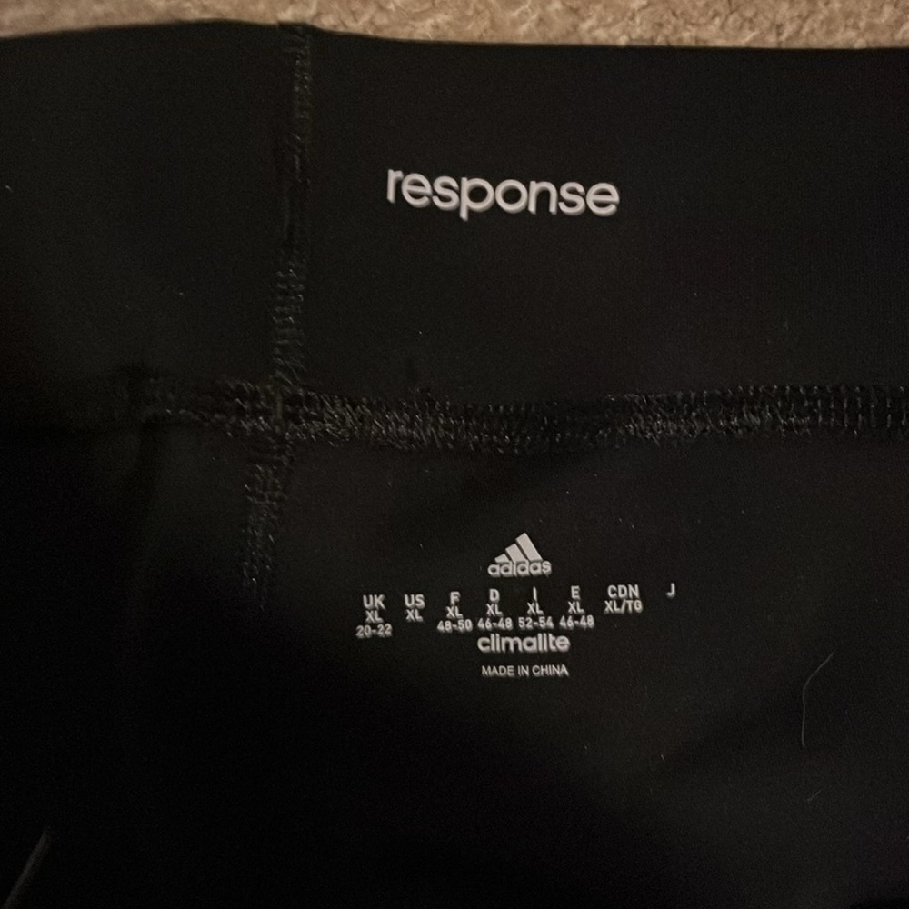 Adidas Womens Capri Black Leggings XL - Picture 2 of 2